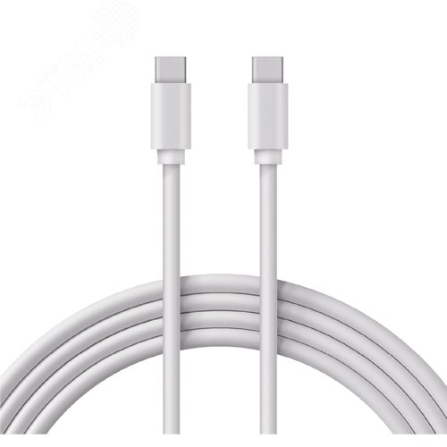Изображение товара Кабель Type-C - Type-C 2A, 1m, PVC, white, 18-1833, (шт)