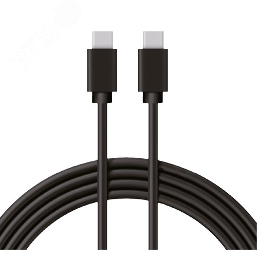 Изображение товара Кабель Type-C - Type-C 2A, 1m, PVC, black, 18-1834, (шт)