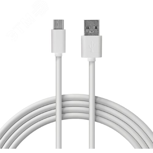 Изображение товара Кабель USB 3.1 type C (male)-USB 2.0 (male), 1м., белый (шт)