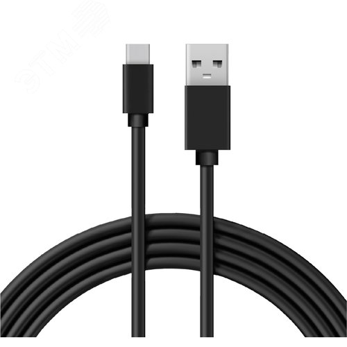 Изображение товара Кабель USB-Type-C, 2,4A, PVC, flat, 1mУстройство зарядное, 18-1888, (шт)