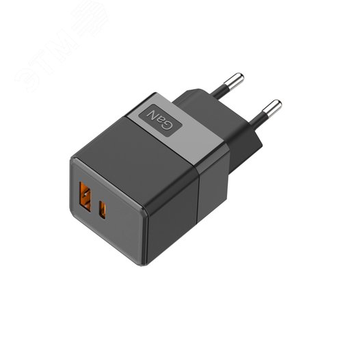 Изображение товара Устройство зарядное сетевое с двумя портами USB-A и USB-C 35Вт (шт)