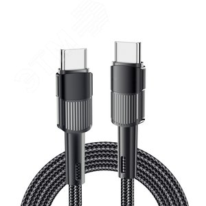 Изображение товара Кабель USB Type-C - Type-C, 5A, 100Вт, 2м, черный (шт)
