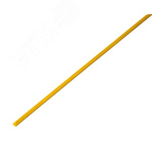 Термоусаживаемая трубка 2,0 1,0 мм, желтая, упаковка 50 шт. по 1 м, REXANT