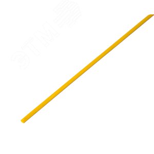 Термоусаживаемая трубка 3,0 1,5 мм, желтая, упаковка 50 шт. по 1 м, REXANT