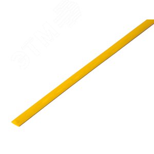 Термоусаживаемая трубка 4,0 2,0 мм, желтая, упаковка 50 шт. по 1 м, REXANT