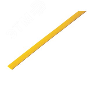 Термоусаживаемая трубка 5,0 2,5 мм, желтая, упаковка 50 шт. по 1 м, REXANT