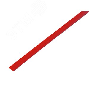 Термоусаживаемая трубка 5,0 2,5 мм, красная, упаковка 50 шт. по 1 м, REXANT