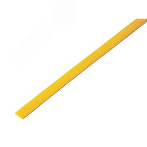 Термоусаживаемая трубка 6,0 3,0 мм, желтая, упаковка 50 шт. по 1 м, REXANT