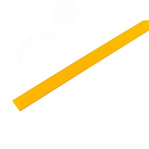 Термоусаживаемая трубка 9,0 4,5 мм, желтая, упаковка 50 шт. по 1 м, REXANT