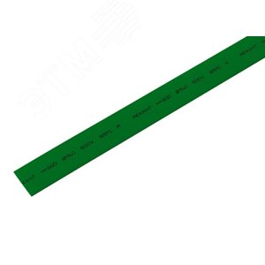 Термоусаживаемая трубка 15,0 7,5 мм, зеленая, упаковка 50 шт. по 1 м, REXANT