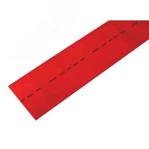 Термоусаживаемая трубка 50,0 25,0 мм, красная, упаковка 10 шт. по 1 м, REXANT