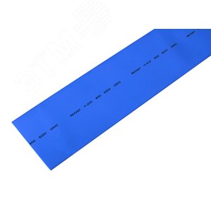 Термоусаживаемая трубка 50,0 25,0 мм, синяя, упаковка 10 шт. по 1 м, REXANT