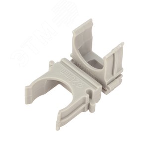 Изображение товара Держатель с защелкой 20мм для труб, серый, 100 шт (упак)