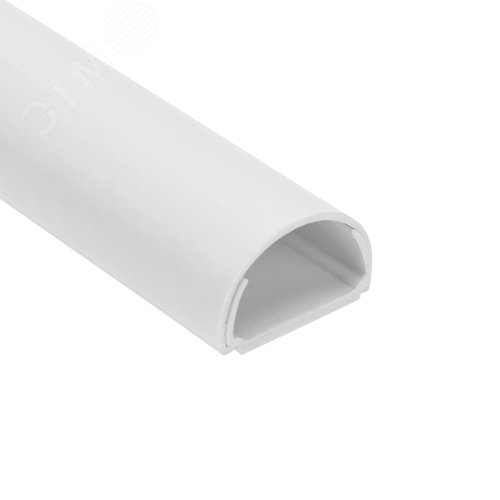 Изображение товара Кабель-канал полукруглый 20х12мм, белый, 60 м (м)