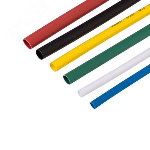 Изображение товара Набор термоусадочных трубок ТУТнг (2:1), 6 цветов, 10 шт. по 10 см (упак)
