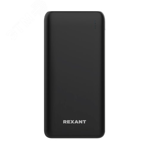 Изображение товара Устройство портативное зарядное Power Bank (аккумуляторная батарея) 10000 mAh с Quick Charge и Power Delivery, черное (шт)