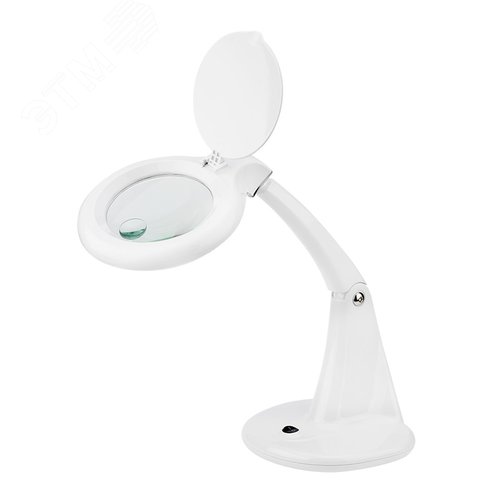 Изображение товара Лупа настольная 3D+12D 60 LED, белая (шт)