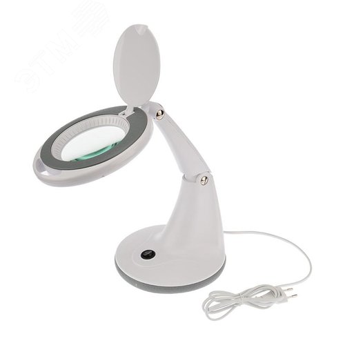 Изображение товара Лупа настольная 3D+12D 48 LED, белая (шт)