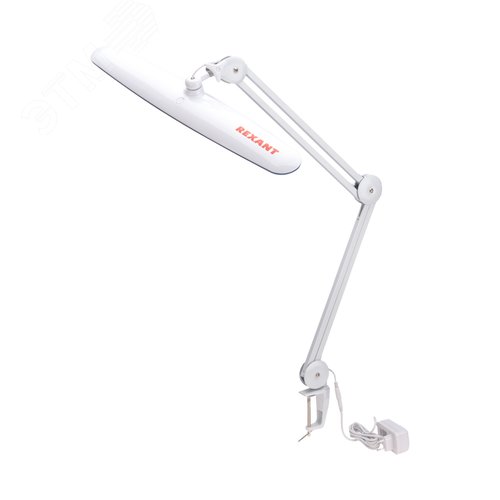 Изображение товара Светильник настольный бестеневой на струбцине Blue Stream, 117 LED, диммер, белый (шт)