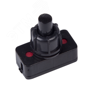 Выключатель-кнопка 250V 1А (2с) ON-OFF черный (для настольной лампы)