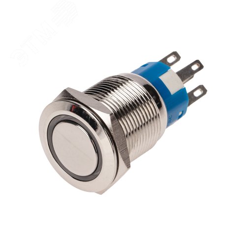 Изображение товара Кнопка антивандальная 19 12В Фикс (5c) ON-OFF/OFF-ON подсв/красная (шт)