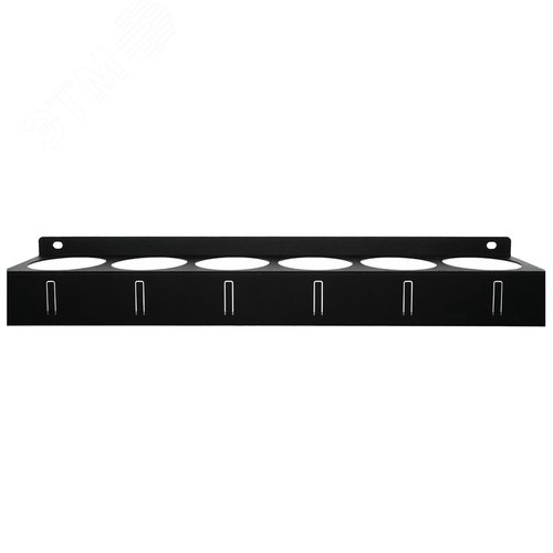 Изображение товара Держатель-органайзер для баллончиков, настенный, с крючками, черный, (шт)