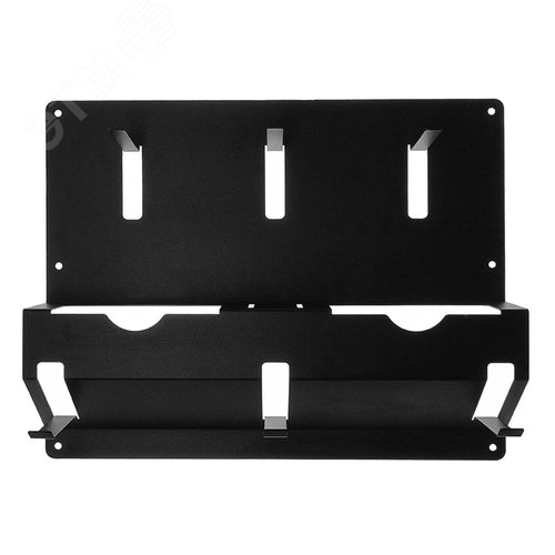 Изображение товара Держатель для угловых шлифмашинок и отрезных дисков, настенный, с крючками, черный (шт)