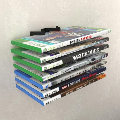 Изображение товара Кронштейн для хранения дисков настенный. черный (шт)