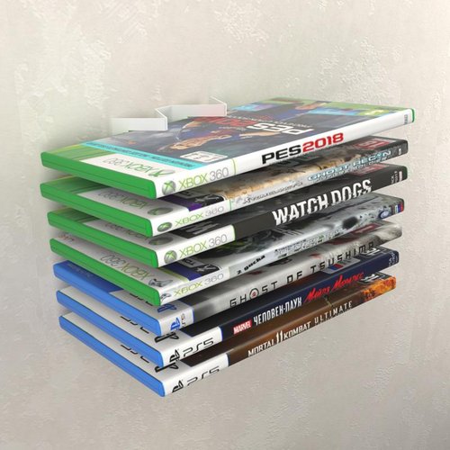 Изображение товара Кронштейн для хранения дисков настенный. белый (шт)