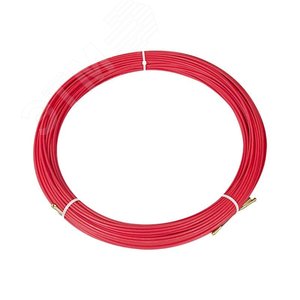 Протяжка кабельная (мини УЗК в бухте), стеклопруток, d=3,5 мм 50 м, красная, REXANT