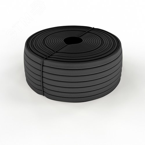 Трубка кембрик ТВ-40 ПВХ черный,  3 мм, REXANT - фото 1