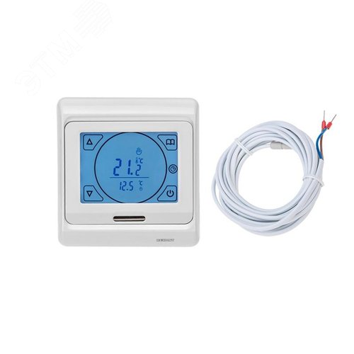 Изображение товара Термостат цифровой R91XT сенсорный, программируемый, белый (шт)