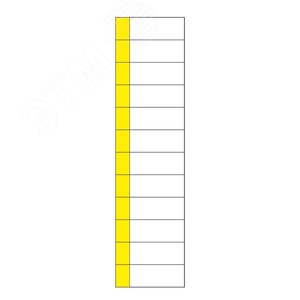 Наклейка маркировочная таблица 12 модулей (50х216 мм), REXANT