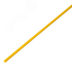 Трубка термоусаживаемая ТУТ 4,0/2,0мм, желтая, PROconnect, упак 50 шт. по 1м