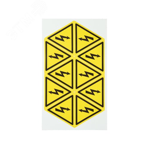 Изображение товара Наклейка знак ''Опасность поражения электротоком'' 50х50х50 мм 50шт., REXANT (шт)