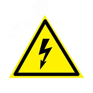 Наклейка знак ''Опасность поражения электротоком'' 85х85х85 мм 20шт, REXANT