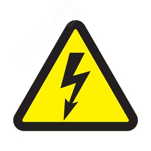 Наклейка знак Опасность поражения электротоком    200*200*200 мм, REXANT