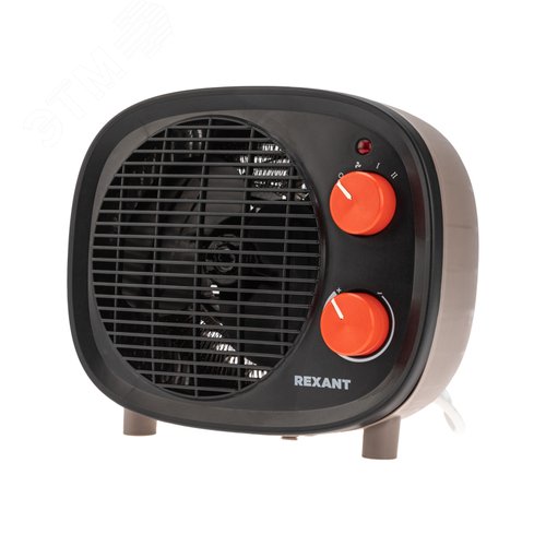 Изображение товара Тепловентилятор электрический настольный 2кВт со спиральным нагревательным элементом, черный ( шт)