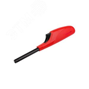 Изображение товара Пьезозажигалка газовая бытовая с классическим пламенем СК-306, многоразовая, цвет красный (шт)