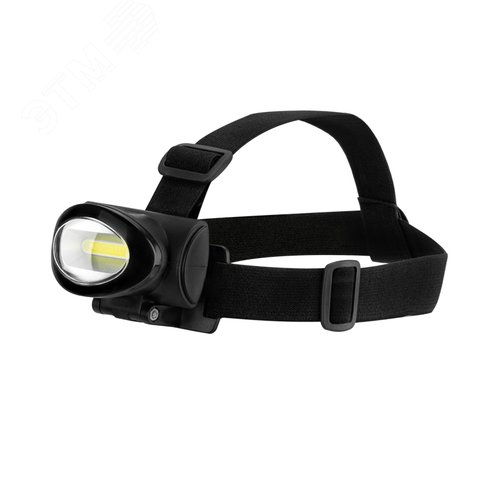 Изображение товара Фонарь налобный, 3 режима, поворотный, сверхлегкий, СОВ (шт)