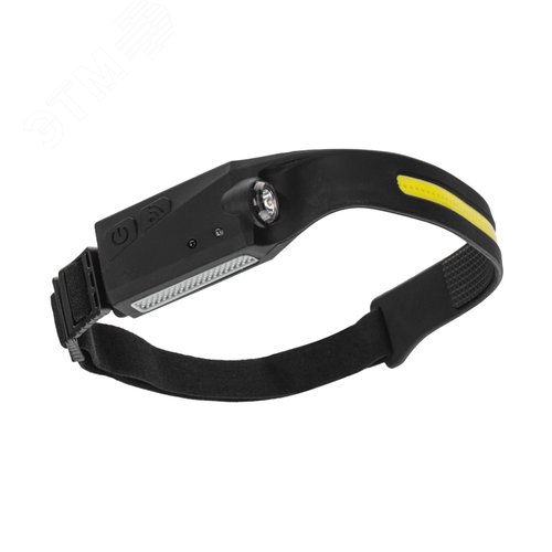 Изображение товара Фонарь налобный с датчиком движения и аккумулятором (шт)