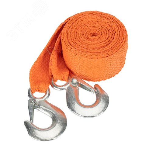 Изображение товара Трос буксировочный 2.5 т, 5 м, с двумя крюками, в чехле (шт)