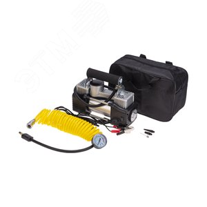 Изображение товара Компрессор автомобильный усиленный двухпоршневой (75л/мин, 10 АТМ) (шт)