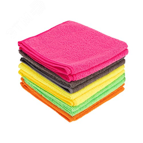 Изображение товара Салфетка из микрофибры, автомобильная, 30х30см, 200 гр/м2, 10 шт. (набор)