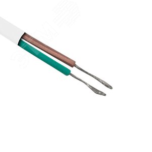Шнур сетевой, вилка плоская без розетки, кабель 2x0.5 мм, длина 1,5 метра, белый 11-1111 REXANT - 2