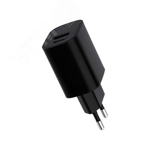 Устройство сетевое зарядное USB + Type-C, 5V, 2.4 A, черное, REXANT 16-0297 REXANT - 2