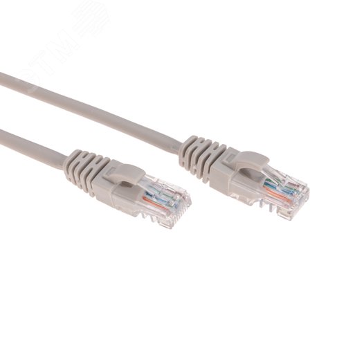 Изображение товара Патч-корд U/UTP, CAT 5e, RJ45-RJ45, 26AWG, LSZH, серый, 1.5м, (шт)