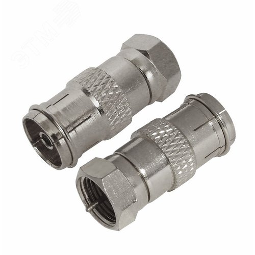 Изображение товара Переходник антенный, штекер F - гнездо TV, (шт)