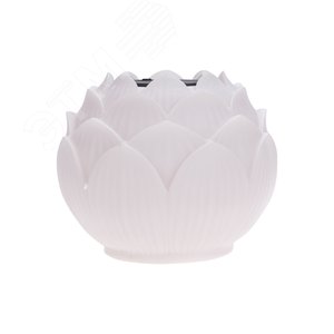 Изображение товара Светильник садовый Лотос, 3000К, 15см, встроенный аккумулятор, солнечная панель, коллекция Пекин (шт)