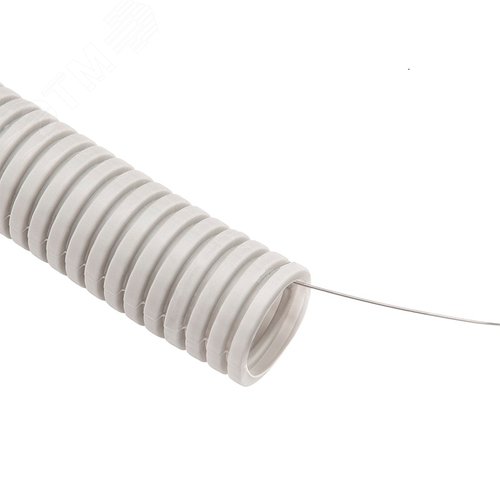 Изображение товара Труба гофрированная ПВХ d-32мм с зондом (25 м) (м)